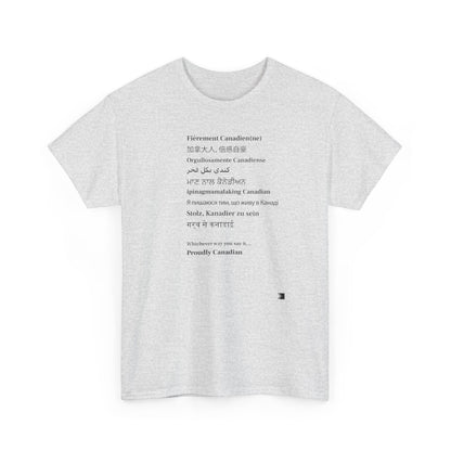 Proudly Canadian Language Tee