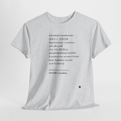 Proudly Canadian Language Tee
