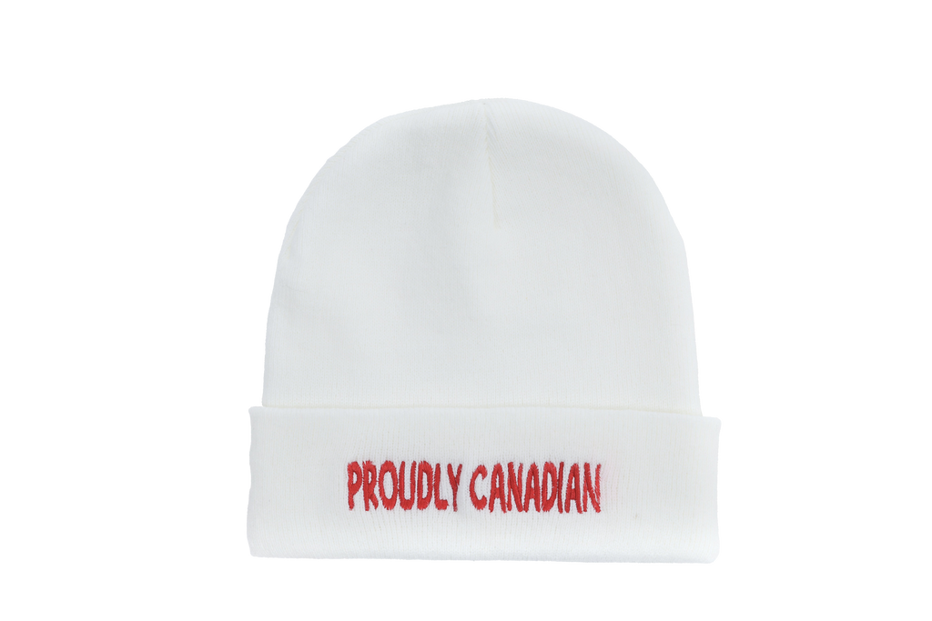 Proudly Canadian Embroidered Toques