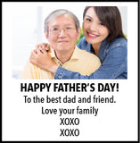 Father's Day - Photo or Image + 5 Lines of Text